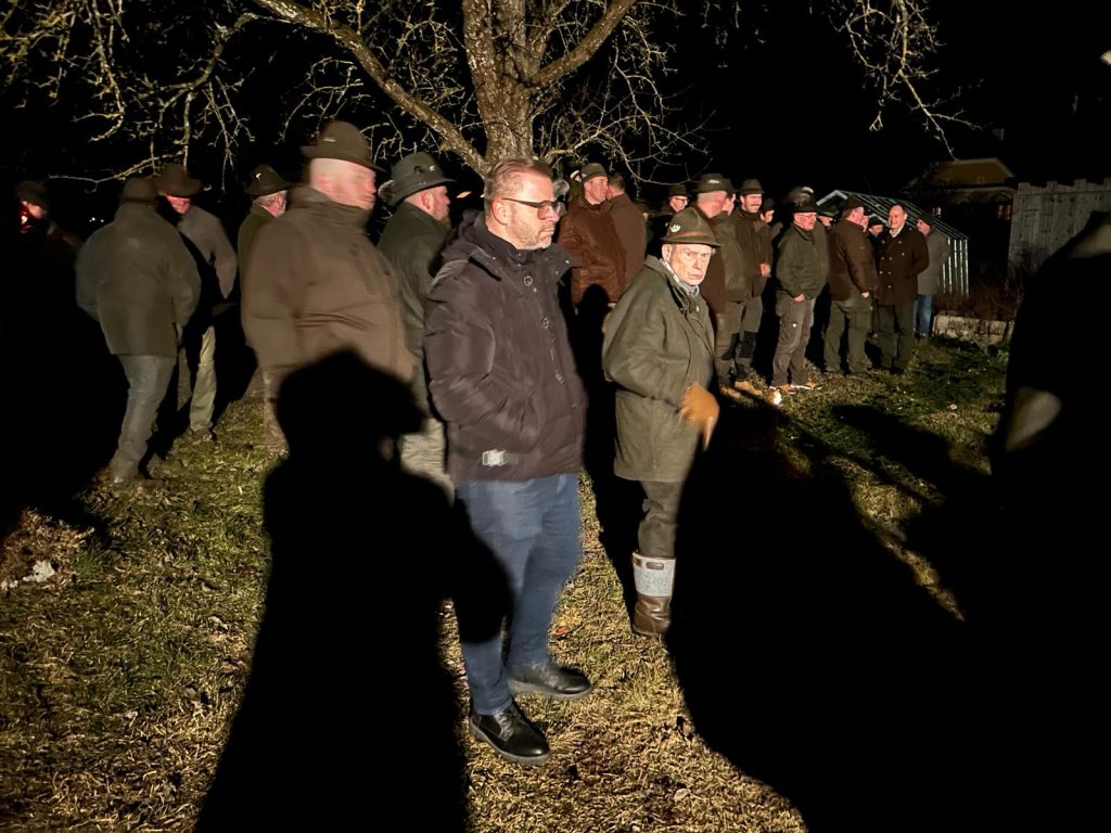 Traditionelle Raubwild-Streckenlegung in Herzogsdorf, OÖ LJV